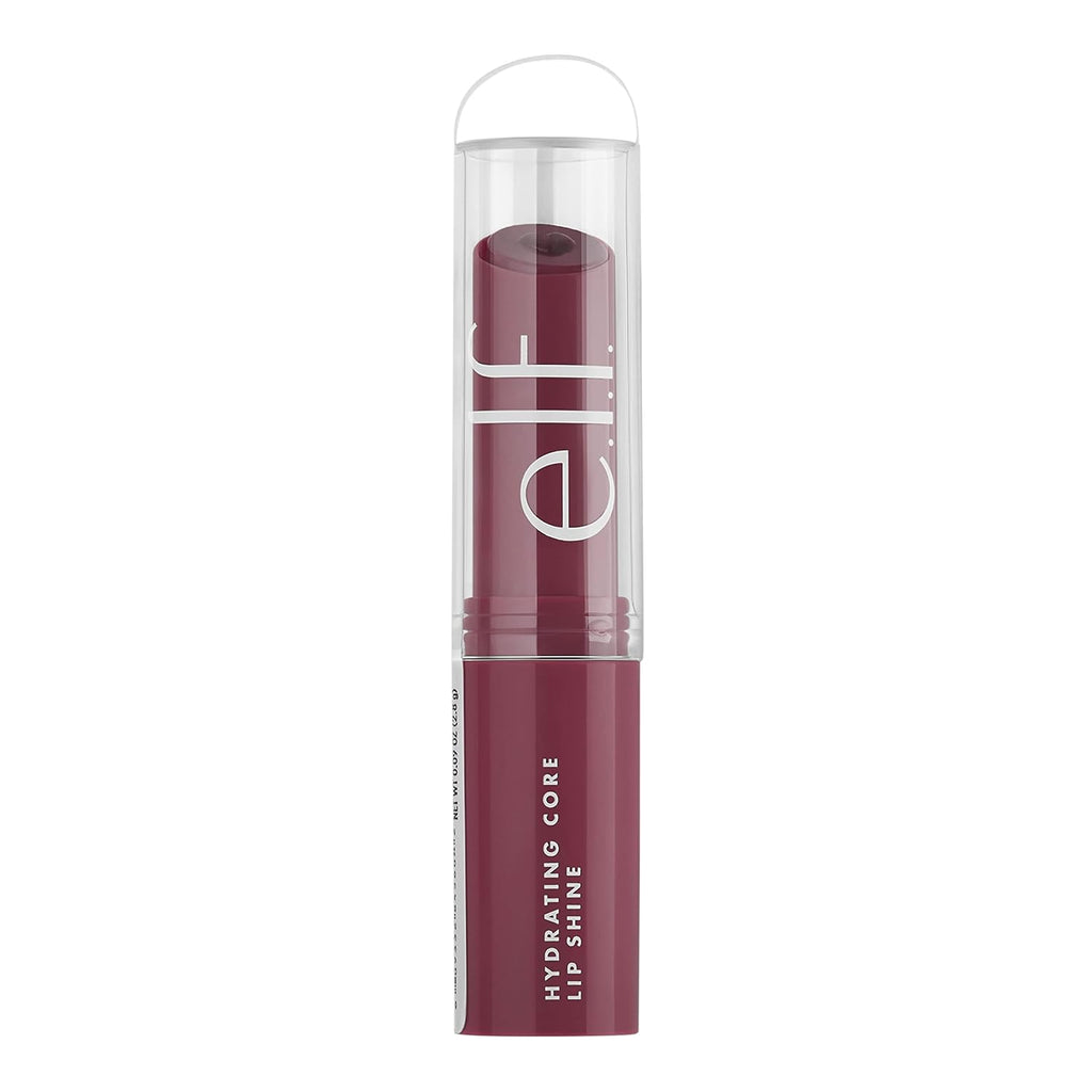 e.l.f. Hydrating Core Lip Shine with Shea Butter & Vitamin E. Tinted Lip Balm for A Smooth. Glossy Finish & Long-Lasting Moisture. Delightful Mauve