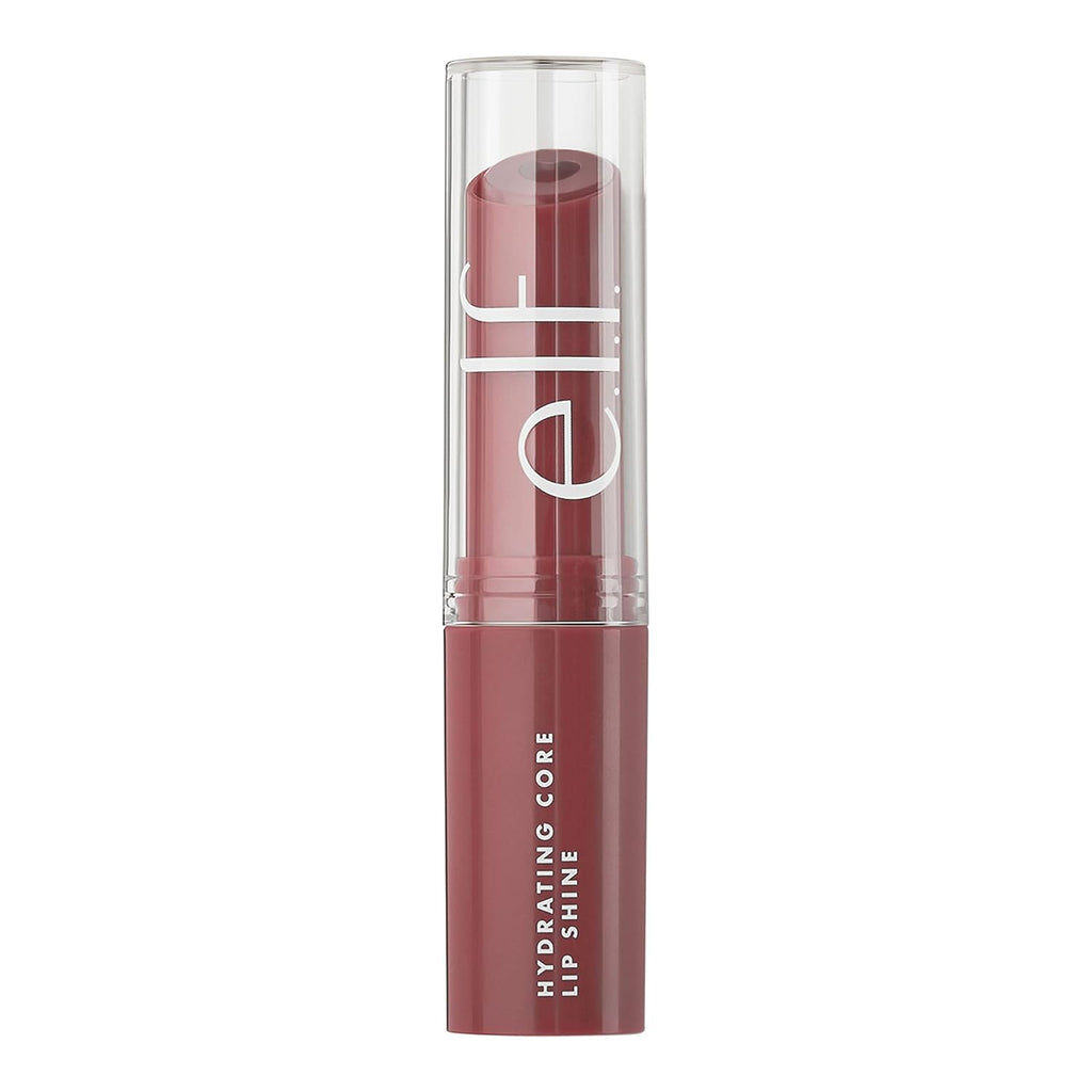 e.l.f. Hydrating Core Lip Shine with Shea Butter & Vitamin E. Tinted Lip Balm for A Smooth. Glossy Finish & Long-Lasting Moisture. Happy Dusty Rose