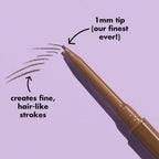 e.l.f. Micro-Fine Brow Pencil. Taupe | Waterproof Brow Color & Spoolie For Shaping Brows & Creating A Feathered Natural-Looking Finish. Vegan & Cruelty-Free