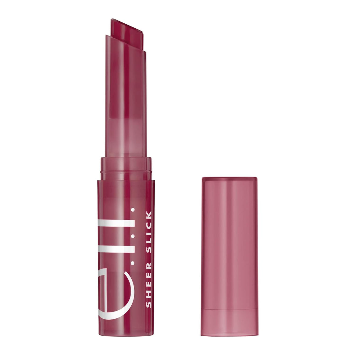 e.l.f. Sheer Slick Lipstick. Hydrating Lipstick For Sheer Color With A Shiny Finish. Infused With Vitamin E. Vegan & Cruelty-free. Black Cherry