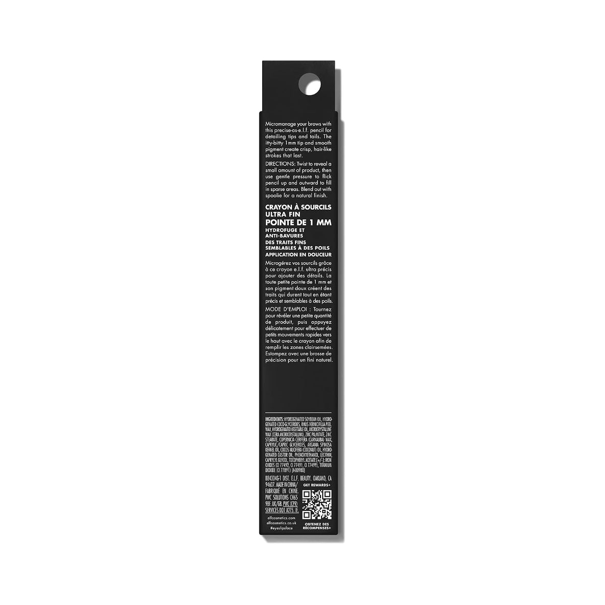e.l.f. Micro-Fine Brow Pencil. Soft Brown | Waterproof Brow Color & Spoolie For Shaping Brows & Creating A Feathered Natural-Looking Finish. Vegan & Cruelty-Free
