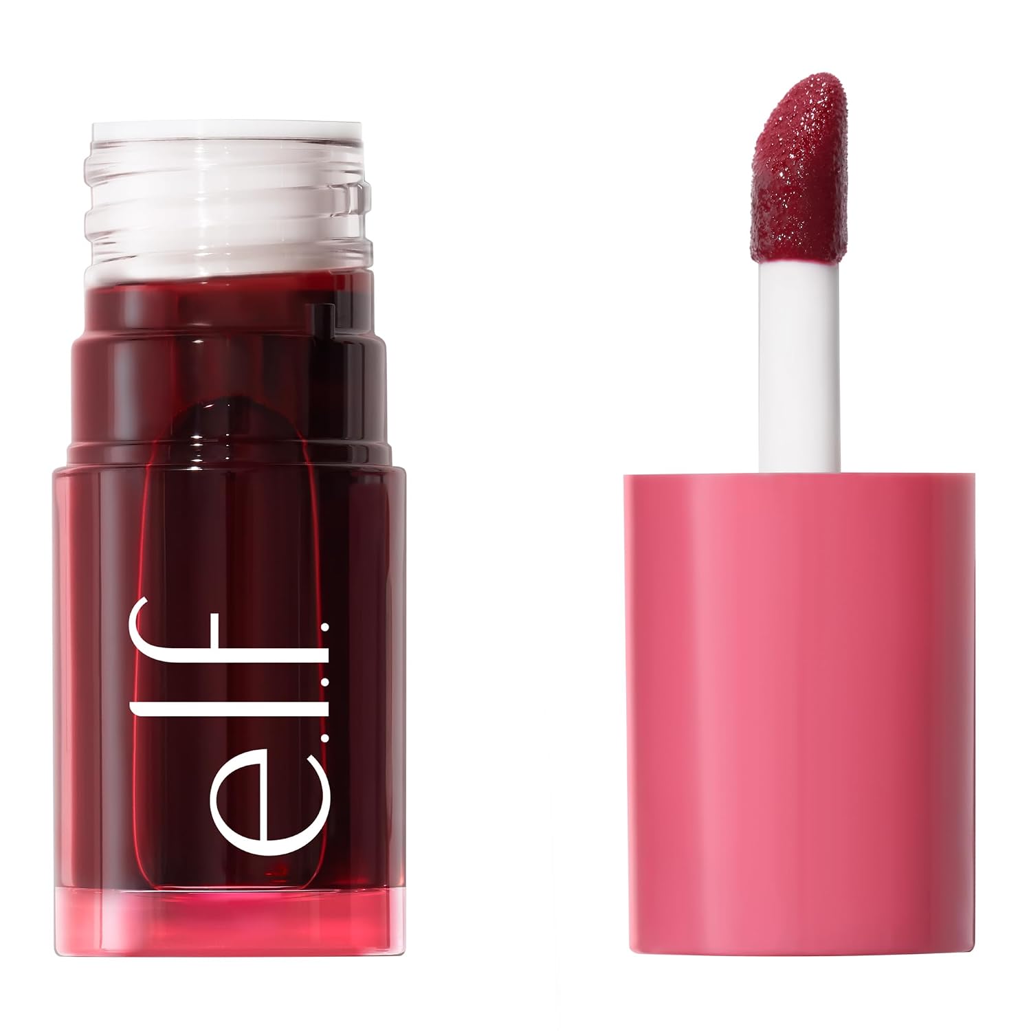 e.l.f. Sheer For It Blush Tint. Left On Red | Multi-Use. Long-Lasting Lip & Cheek Makeup. Creates A Natural Flush Finish. Vegan & Cruelty-Free