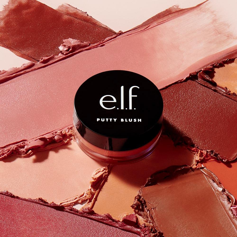 e.l.f. Putty Blush. Creamy & Ultra Pigmented Formula. Infused with Argan Oil & Vitamin E. Turks and Caicos. 0.35 Oz (10g)