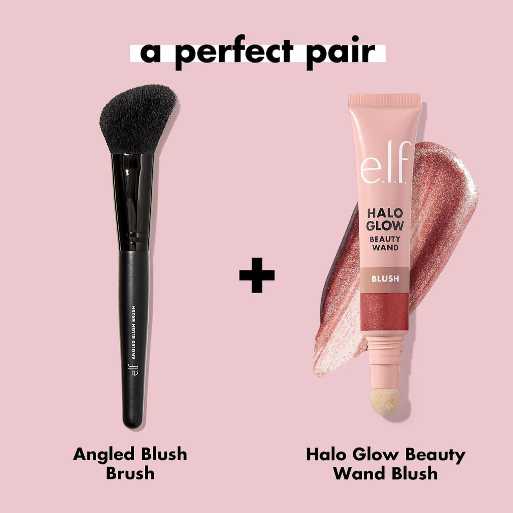 e.l.f. Angled Blush Brush. Face Makeup Brush For A Sculpted Look. Great For Cream. Liquid Or Powder Blush. Bronzers & more. Vegan & Cruelty-Free