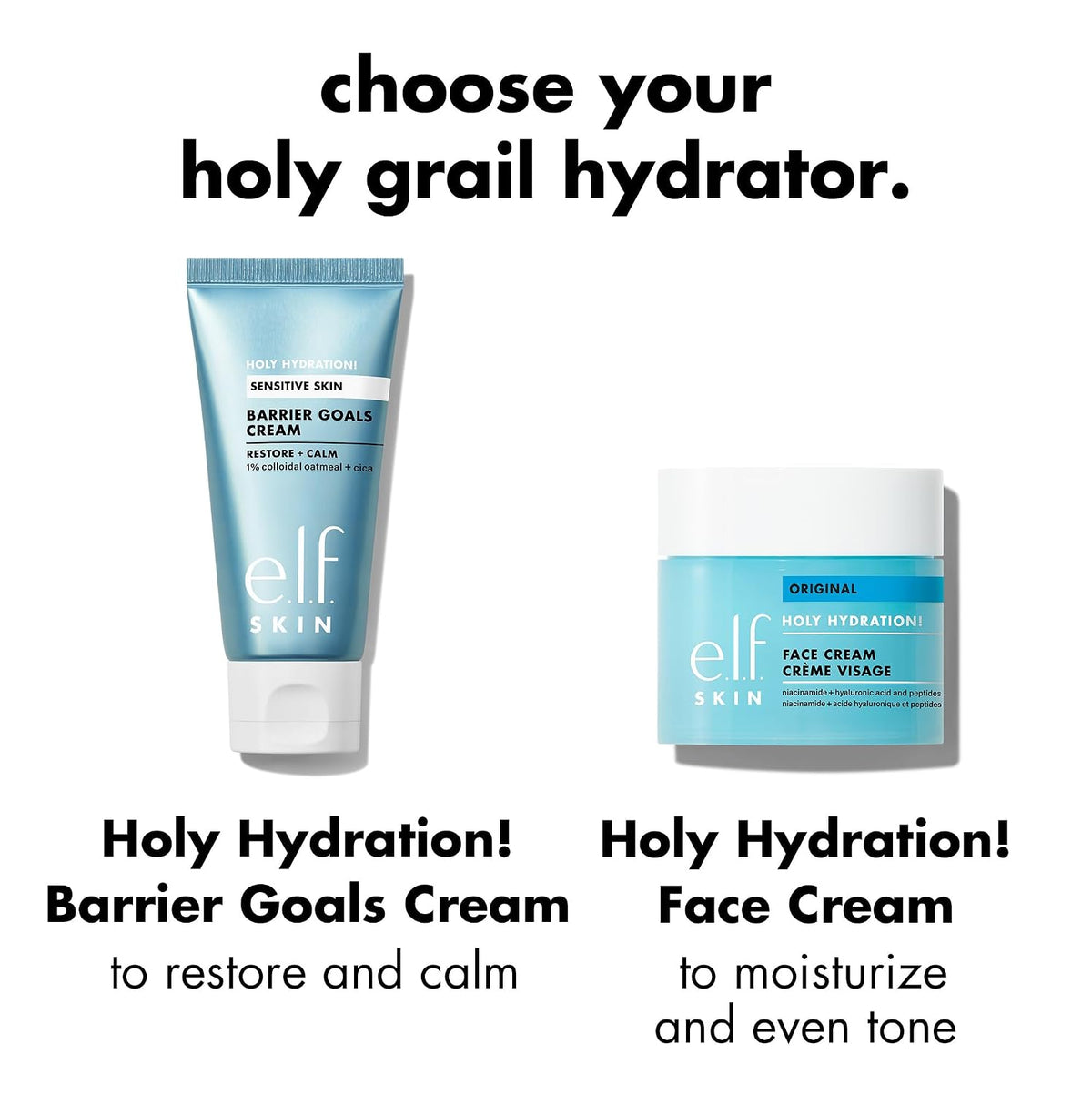 e.l.f. SKIN Holy Hydration! Barrier Goals Cream. Rich Face Moisturizer For Hydrating & Soothing. Helps Visibly Reduce Redness. Vegan & Cruelty-Free