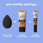 e.l.f. Bounce & Blur Pro Sponge | Multi-Use Makeup Blending Sponge for Cream. Liquid & Powder Formulas. Creates A Blurred Finish. Vegan & Cruelty-Free