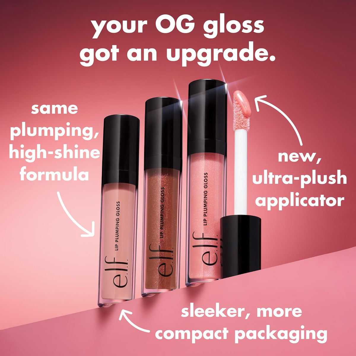 e.l.f. Lip Plumping Gloss. Mauve Lady | High-Shine Sheer Color. Hydrates & Creates Fuller Lips With Vitamin E. Vegan & Cruelty-Free. Mauve Lady. 0.09 Fl Oz