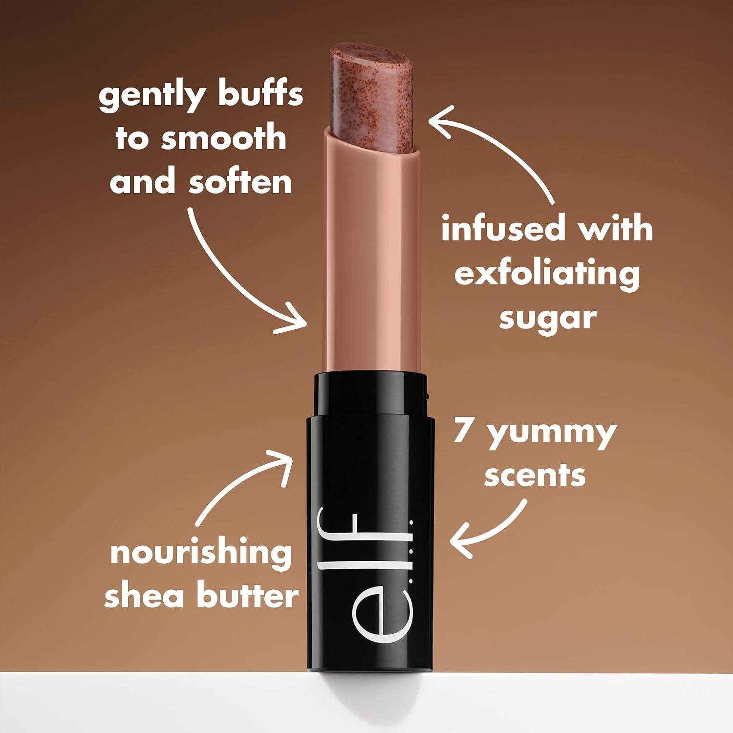 e.l.f. Lip Exfoliator. Moisturizing Scented Lip Scrub For Exfoliating & Smoothing Lips. Infused With Jojoba Oil. Vegan & Cruelty-free. Coconut
