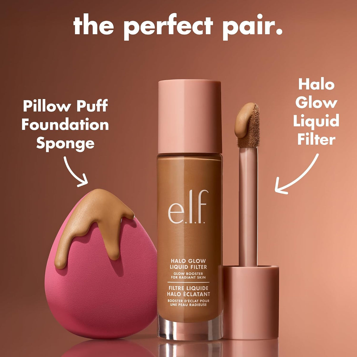 e.l.f. Pillow Puff Foundation Sponge | Bouncy. Ultra-Soft Foam Makeup Sponge For Liquid Foundation. Creates An Airbrushed Finish. Vegan & Cruelty-Free