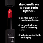 e.l.f. O Face Satin Lipstick. Richly Pigmented. Nourishing & Long-Lasting Creamy Lipstick. Infused With Jojoba. Vegan & Cruelty-Free. Me. Myself And I