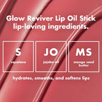 e.l.f. Glow Reviver Lip Oil Stick. Pink-Me Energy | Tinted. Non-Sticky & Hydrating For A Soft-Shine Finish. Vegan & Cruelty-Free
