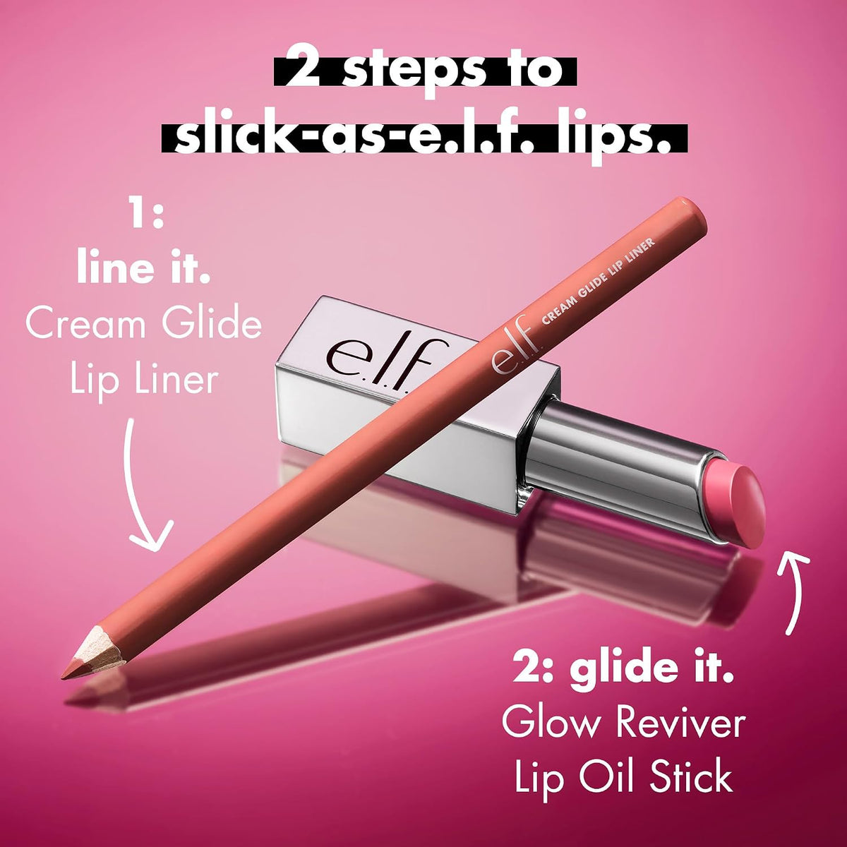 e.l.f. Glow Reviver Lip Oil Stick. Pink-Me Energy | Tinted. Non-Sticky & Hydrating For A Soft-Shine Finish. Vegan & Cruelty-Free