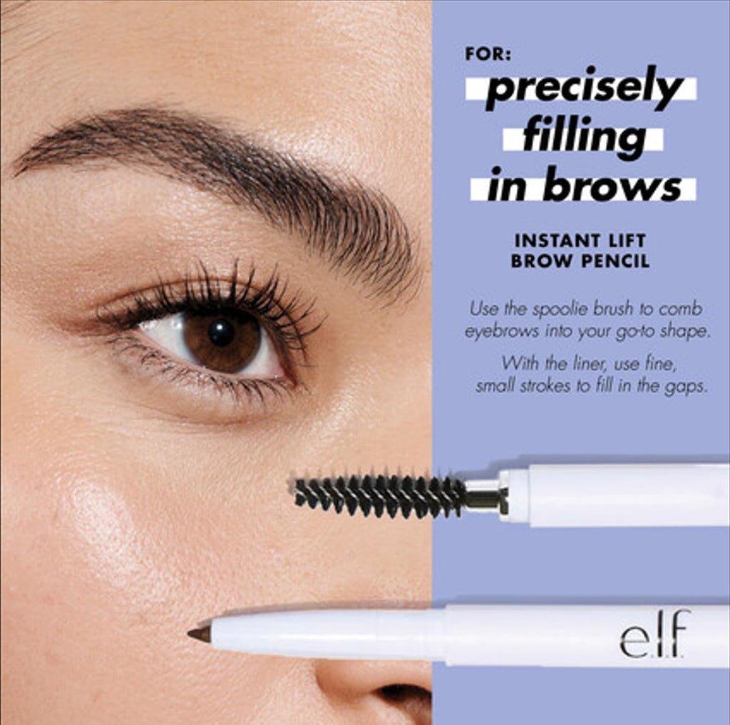 e.l.f. Instant Lift Brow Pencil. Dual-Sided. Auburn | Retractable Precision-Tip Brow Pencil with Grooming Spoolie for Buildable Natural-Looking Color. Vegan & Cruelty-Free