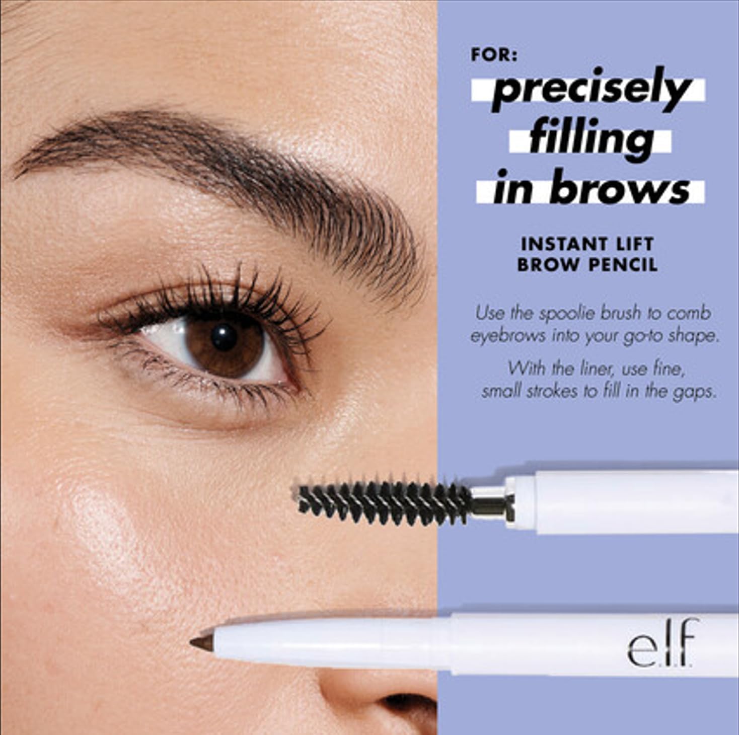 e.l.f. Instant Lift Brow Pencil. Dual-Sided. Auburn | Retractable Precision-Tip Brow Pencil with Grooming Spoolie for Buildable Natural-Looking Color. Vegan & Cruelty-Free