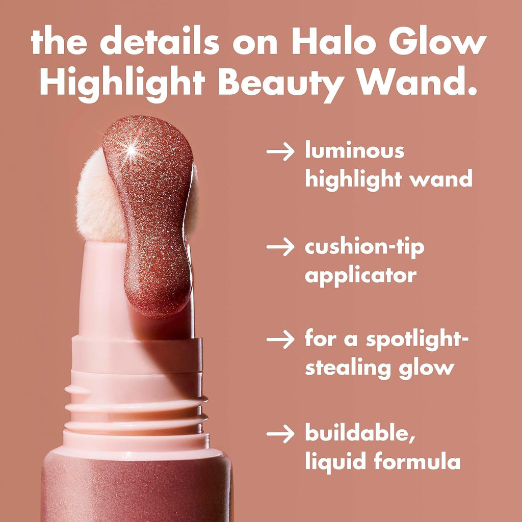 e.l.f. Halo Glow Highlight Beauty Wand. Champagne Campaign | Liquid Highlighter Wand For Luminous. Glowing Skin. Buildable Formula. Vegan & Cruelty-free