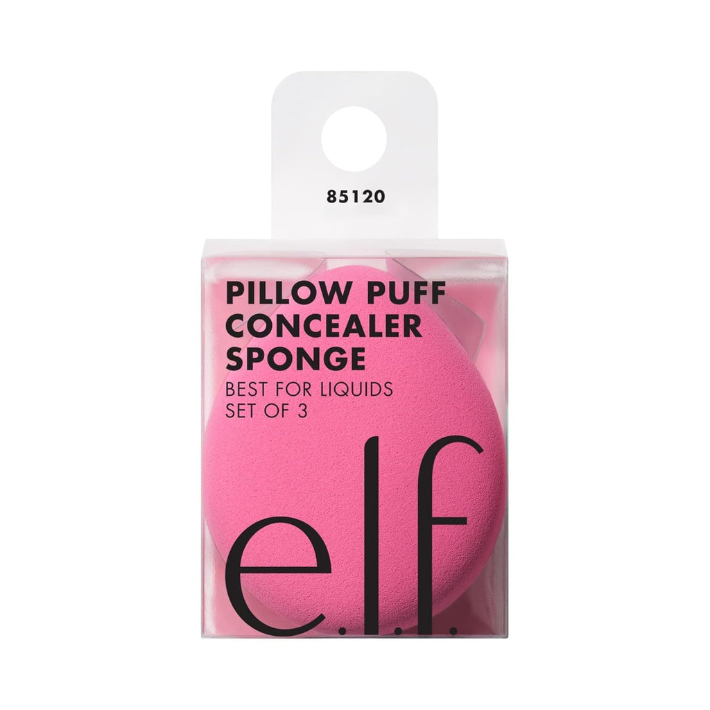 e.l.f. Pillow Puff Concealer Sponge. Beauty Blender For Streak-Free. Even. Makeup Application With Airbrushed Finish. Latex-Free. Vegan & Cruelty-Free