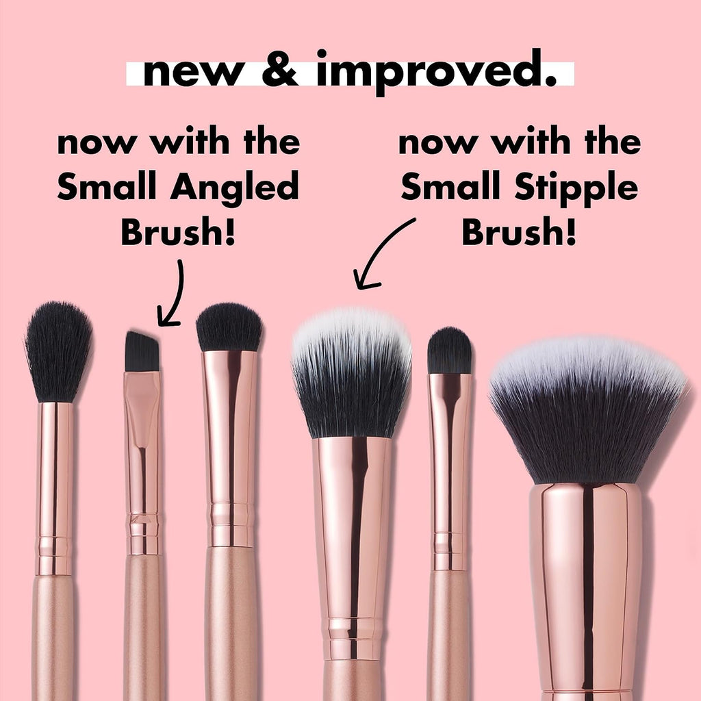 e.l.f. Flawless Face Kit. 6-Piece Brush Collection. Brushes For Face. Eyes & Brows. Vegan & Cruelty-Free