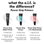 e.l.f. Power Grip Primer. Gripping & Hydrating Gel Primer. 0.811 Fl Oz | Grips Makeup for Long-Lasting Wear & Face Prep. Smooth Base Finish. Lightweight & Moisturizing Formula. Vegan & Cruelty-Free