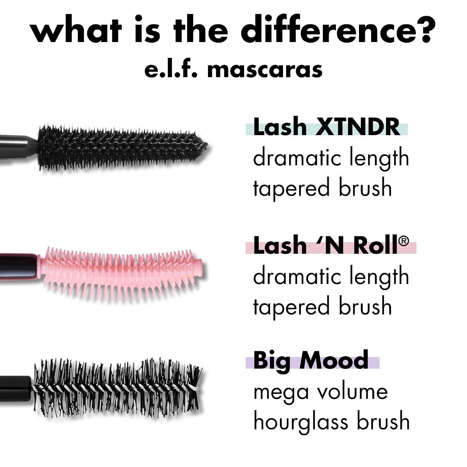 e.l.f. Lash XTNDR Mascara. Pitch Black | Made With Tubing Technology For The Look Of Lash Extensions. Clump & Flake Free. Vegan & Cruelty-Free