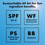 e.l.f. SKIN All Set For Sun SPF 45 Setting Spray | Clear Makeup Setting Mist + Sunscreen. Weightless SPF Face Protection & Makeup-Locking Spray. Vegan & Cruelty-Free