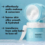 e.l.f. SKIN Holy Hydration! Makeup Melting Cleansing Balm. 2 oz | Hyaluronic Acid. Solid-to-Oil Texture. Cleanser & Makeup-Removing Balm for Double-Cleanse Routine. Vegan & Cruelty-Free