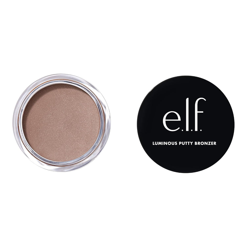 e.l.f. Luminous Putty Bronzer. Vacay Mood | Lightweight Putty-to-Powder Bronzer For A Radiant. Glowing Finish. Highly Pigmented. Vegan & Cruelty-Free