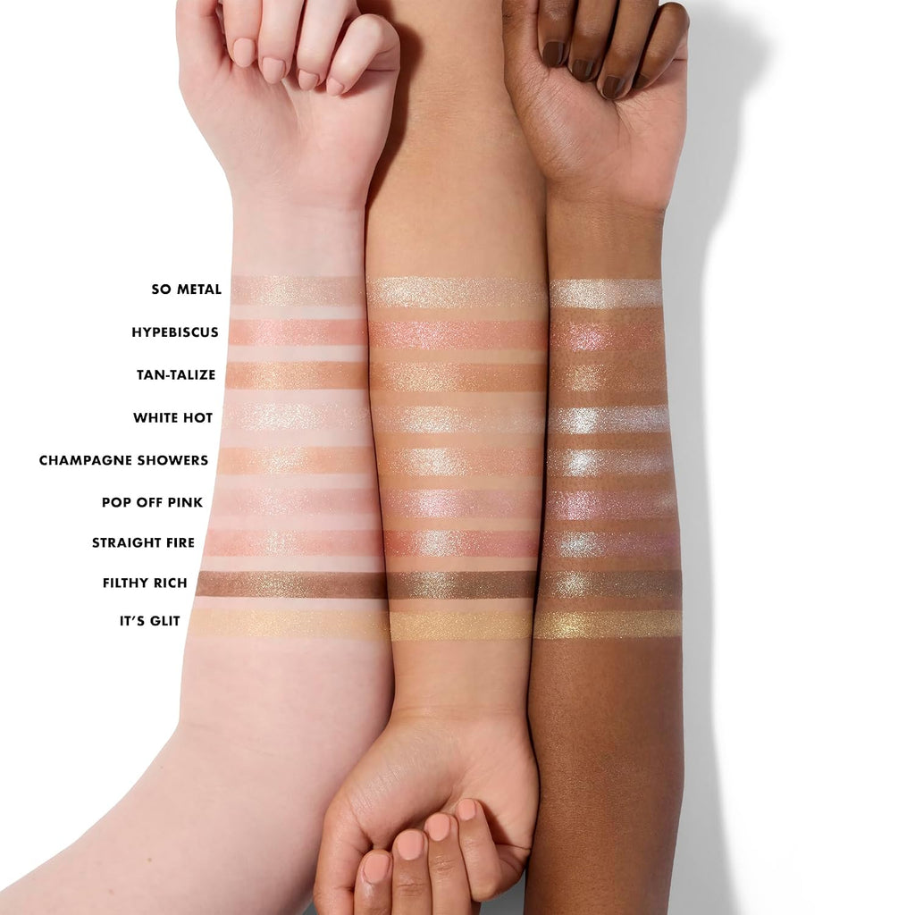 e.l.f. Fine As Fleck Glitter Eyeshadow. Tan-talize | Long-Lasting Sheer Eye Makeup With A Shimmer Finish. Soft. Smooth Formula. Vegan & Cruelty-Free