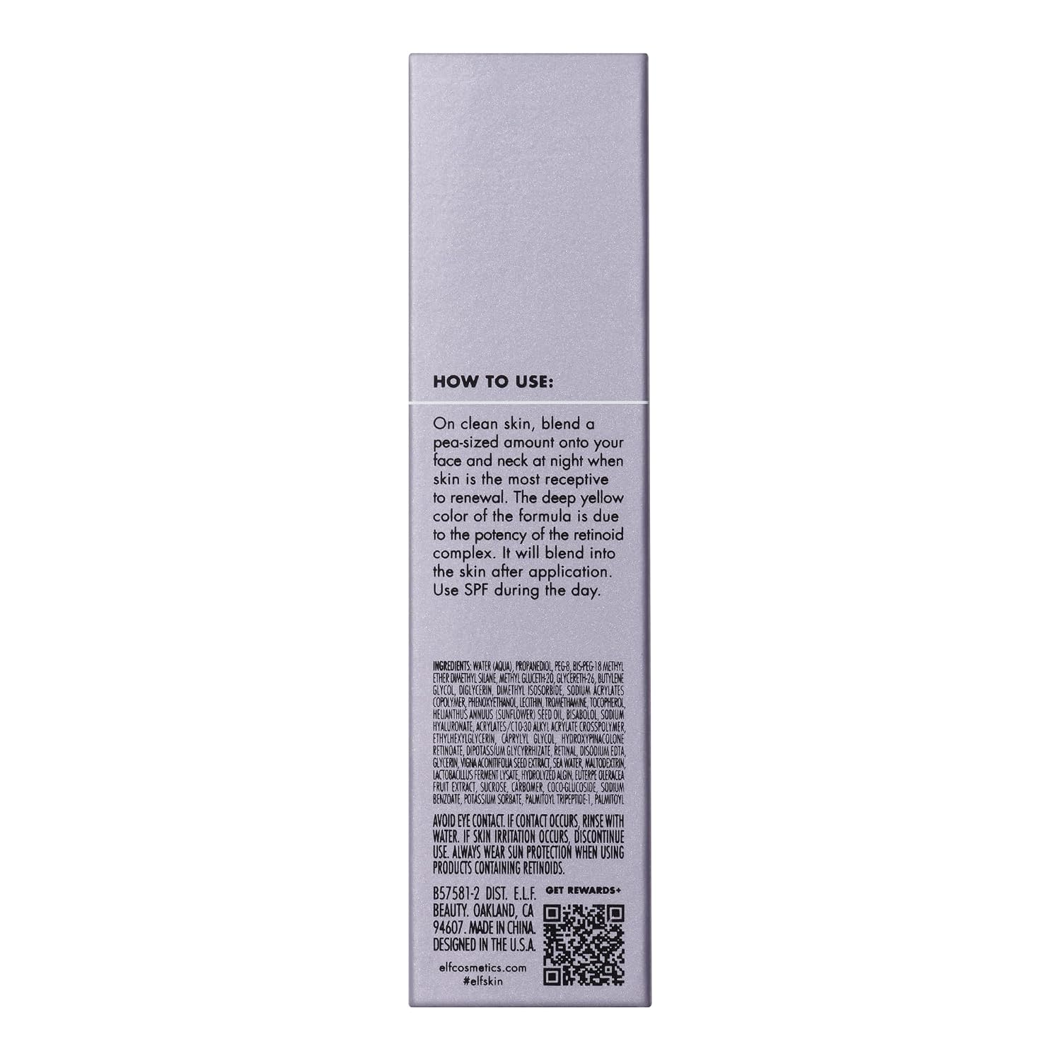 e.l.f. SKIN Youth Boosting Advanced Night Retinoid Serum | Anti-Aging Serum For Reducing Appearance of Fine Lines & Wrinkles. Vegan & Cruelty-Free
