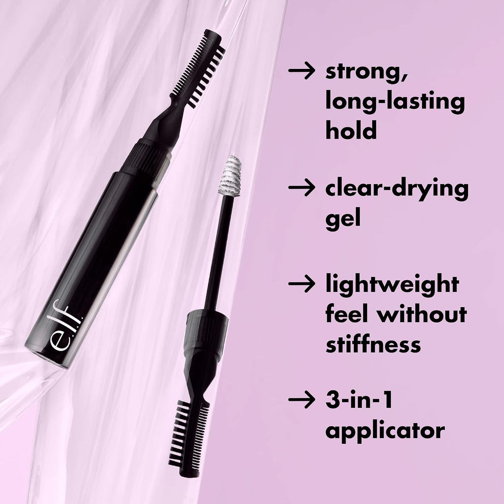 e.l.f. Brow Laminating Gel | Strong-Hold. Clear-Drying & Water-Resistant Brow Gel Creates Laminated Brows. Comb & Sculpt Brows. Vegan & Cruelty-free