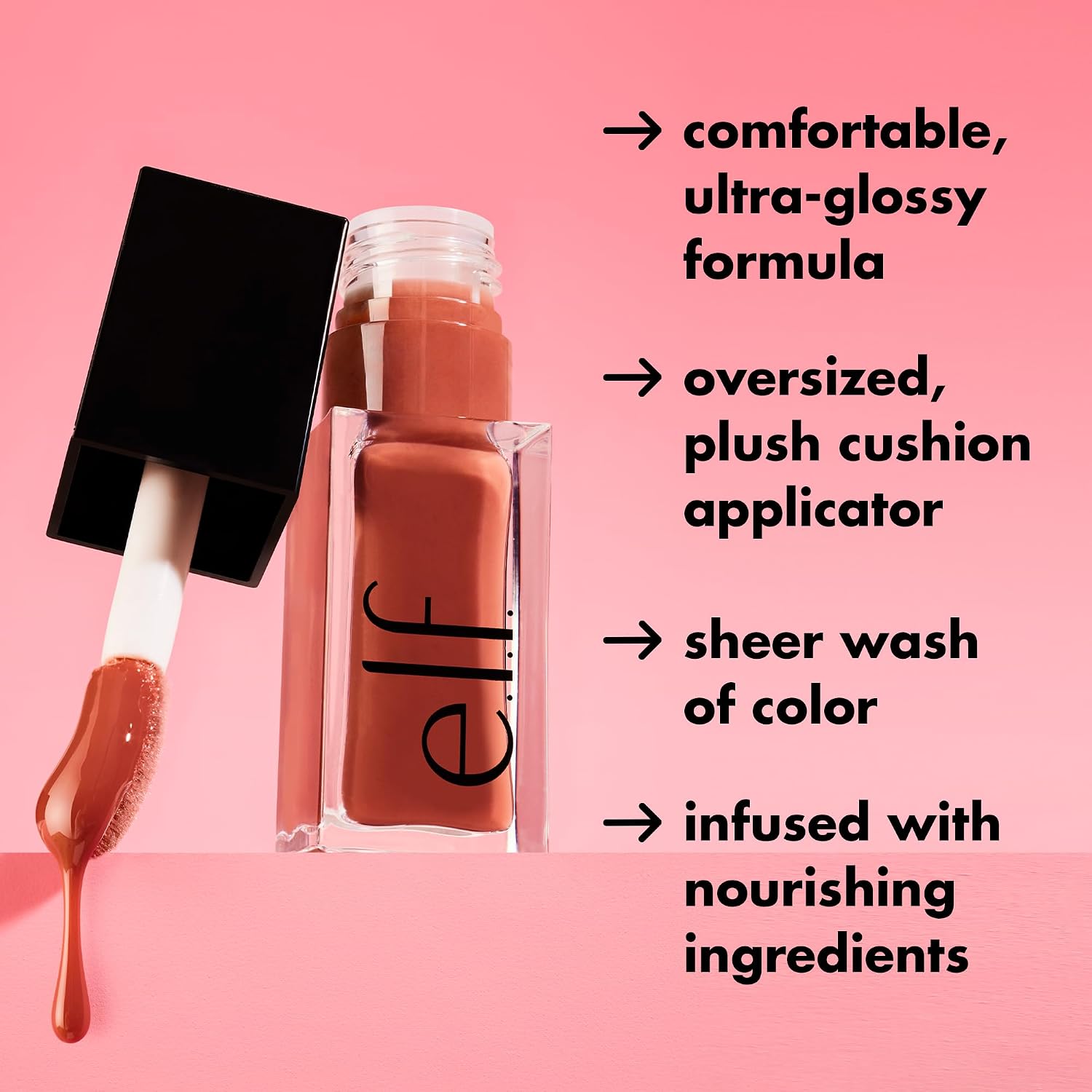 e.l.f. Glow Reviver Quad Goals Lip Oil Kit | 4 Hydrating. Non-Sticky Glossy Tinted Lip Oils. Lip Gloss Set. Moisturizing Lip Care. Vegan & Cruelty-Free