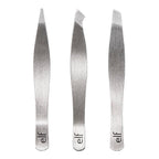 e.l.f. Tweezer Trio Kit. Three Mini Eyebrow Tweezers For Shaping. Defining & Grooming Brows. Great For Touchups On The Go. Vegan & Cruelty-Free