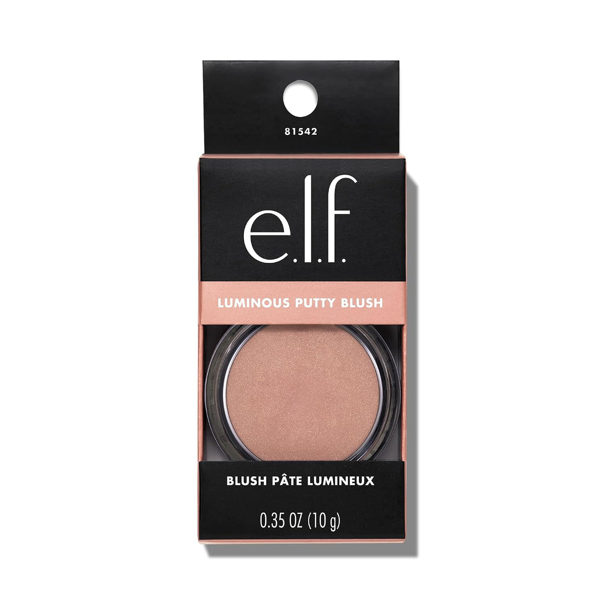 e.l.f. Luminous Putty Blush. Putty-to-Powder. Buildable Blush With A Subtle Shimmer Finish. Highly Pigmented & Creamy. Vegan & Cruelty-Free. Maui