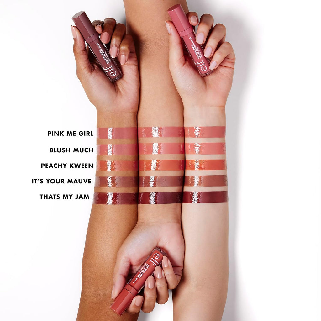 e.l.f. Sun Boss Gloss SPF 25. It's Your Mauve | Pigmented Lip Gloss For A High-Shine Finish. Moisturizing & Conditioning Formula. Vegan & Cruelty-Free