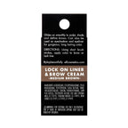 e.l.f. Lock On Liner And Brow Cream Sculpts and Defines Eyebrows Medium Brown 0.19 Oz (5.5g)