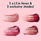 e.l.f. Glossy Lip Stain Shades 4 Days Kit | Long-Lasting Lip Stains For A Sheer Pop Of Color & Subtle Gloss Finish. Vegan & Cruelty-Free. 4 Shades