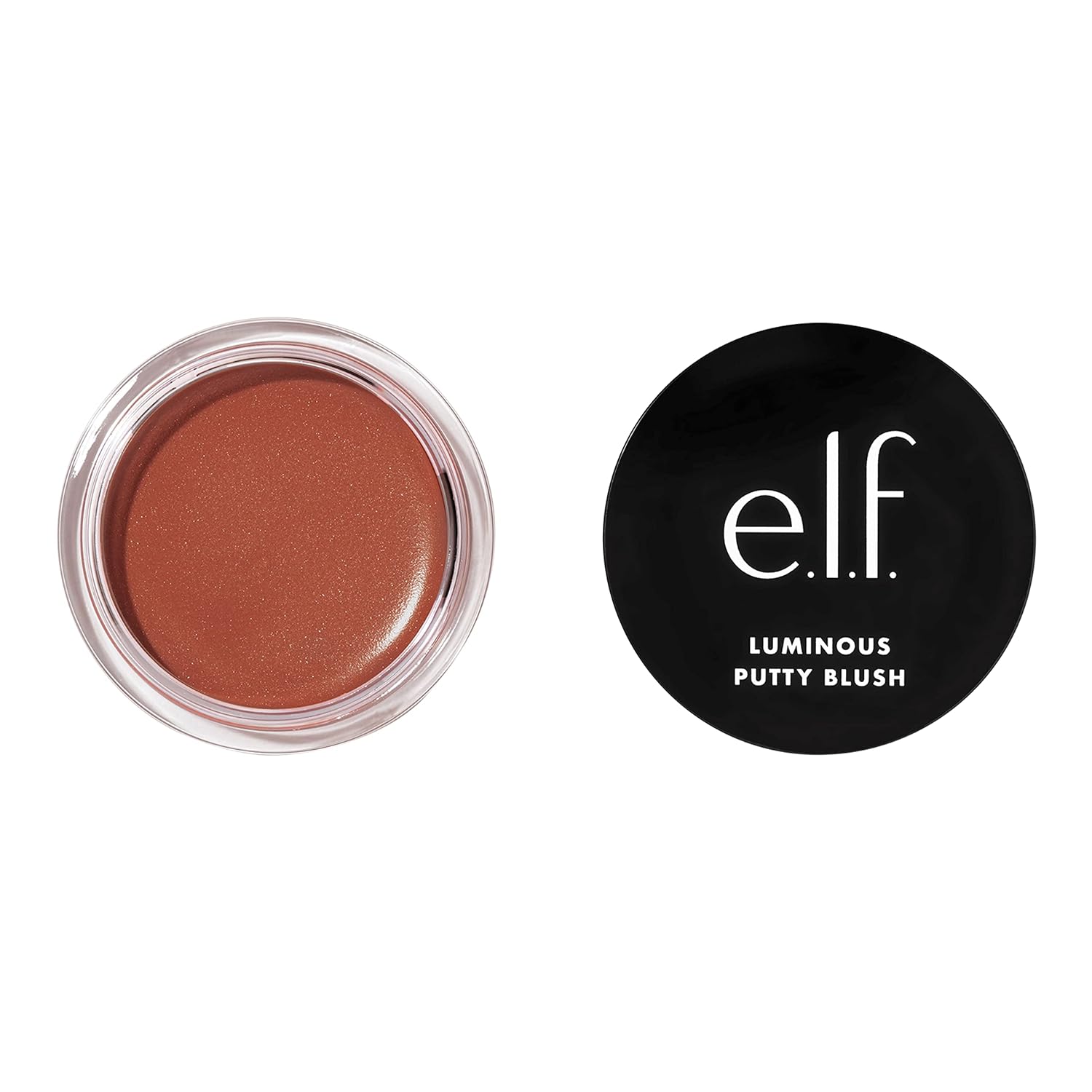 e.l.f. Luminous Putty Blush. Putty-to-Powder. Buildable Blush With A Subtle Shimmer Finish. Highly Pigmented & Creamy. Vegan & Cruelty-Free. Barbados