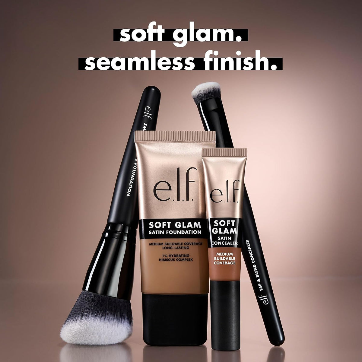 e.l.f. Smooth Swipe Foundation Brush | Face Makeup Brush For A Natural-Looking Finish. For Liquid & Cream Formulas. Vegan & Cruelty-Free