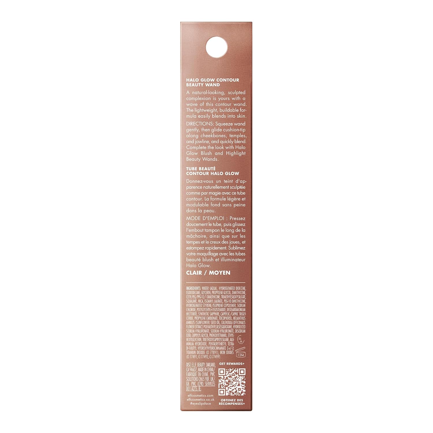 e.l.f. Halo Glow Contour Beauty Wand. Light/Medium | Liquid Contour Wand For A Naturally Sculpted Look. Buildable Formula. Vegan & Cruelty-free