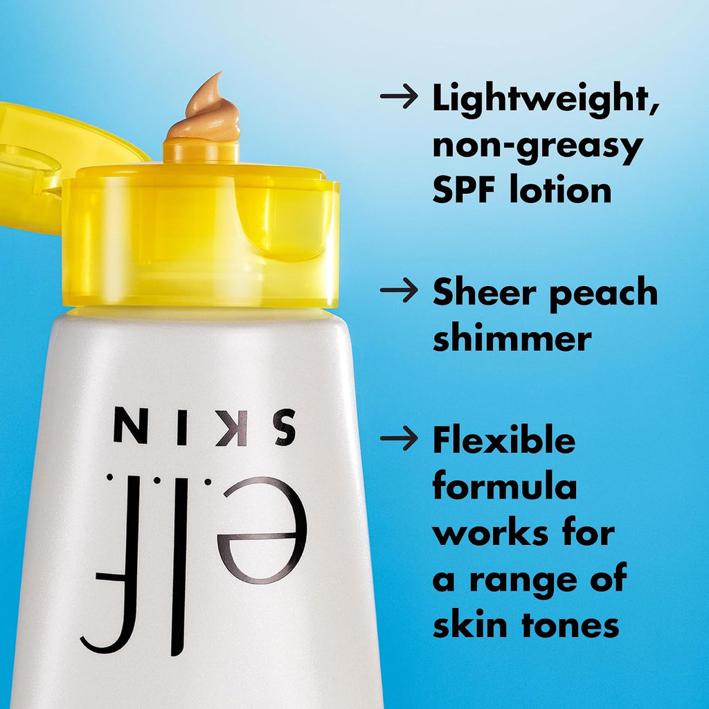 e.l.f. SKIN Suntouchable Whoa Glow SPF 30. Sunbeam | Face Sunscreen & Makeup Primer with Hyaluronic Acid. Vegan & Cruelty-Free