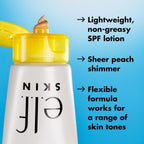 e.l.f. SKIN Suntouchable Whoa Glow SPF 30. Sunbeam | Face Sunscreen & Makeup Primer with Hyaluronic Acid. Vegan & Cruelty-Free