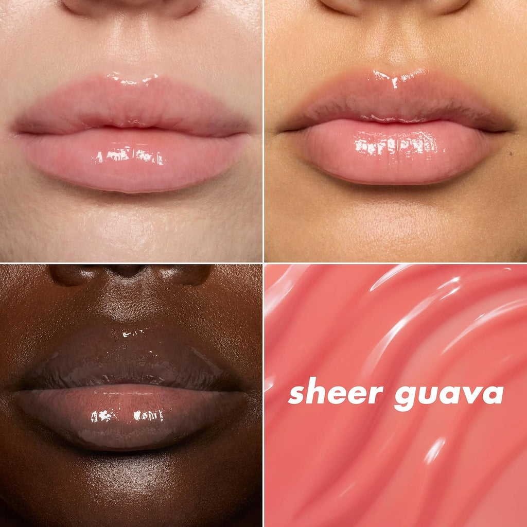e.l.f. SKIN Thirst Burst Lip Treatment. Sheer Guava | Hydrating Lip Balm Moisturizer for Plumping & Relieving Dry Lips. Vegan & Cruelty-Free. Guava