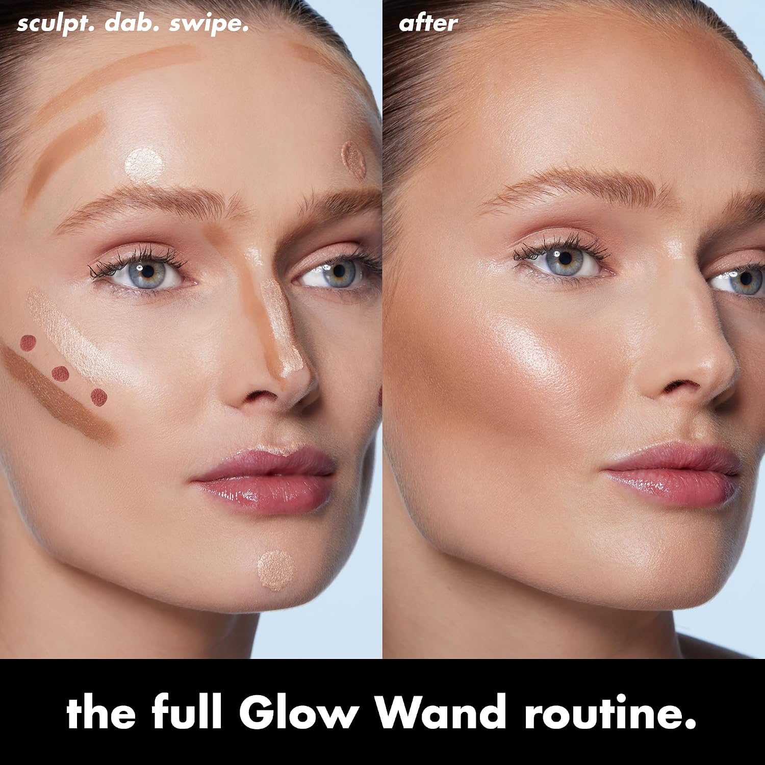 e.l.f. Halo Glow Contour Beauty Wand. Tan/Deep | Liquid Contour Wand For A Naturally Sculpted Look. Buildable Formula. Vegan & Cruelty-free