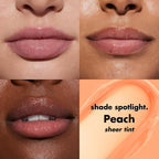 e.l.f. Squeeze Me Lip Balm. Peach | Moisturizing Lip Balm For A Sheer Tint Of Color. Infused With Hyaluronic Acid. Vegan & Cruelty-free