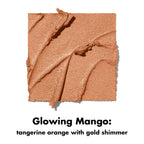 e.l.f. Monochromatic Multi Stick. Cream-to-Powder. Glowing Mango | Creamy & Blendable for Eyes. Lips & Cheeks. Adds Shimmer. Lightweight Buildable Finish. Travel-Friendly. Vegan & Cruelty-Free