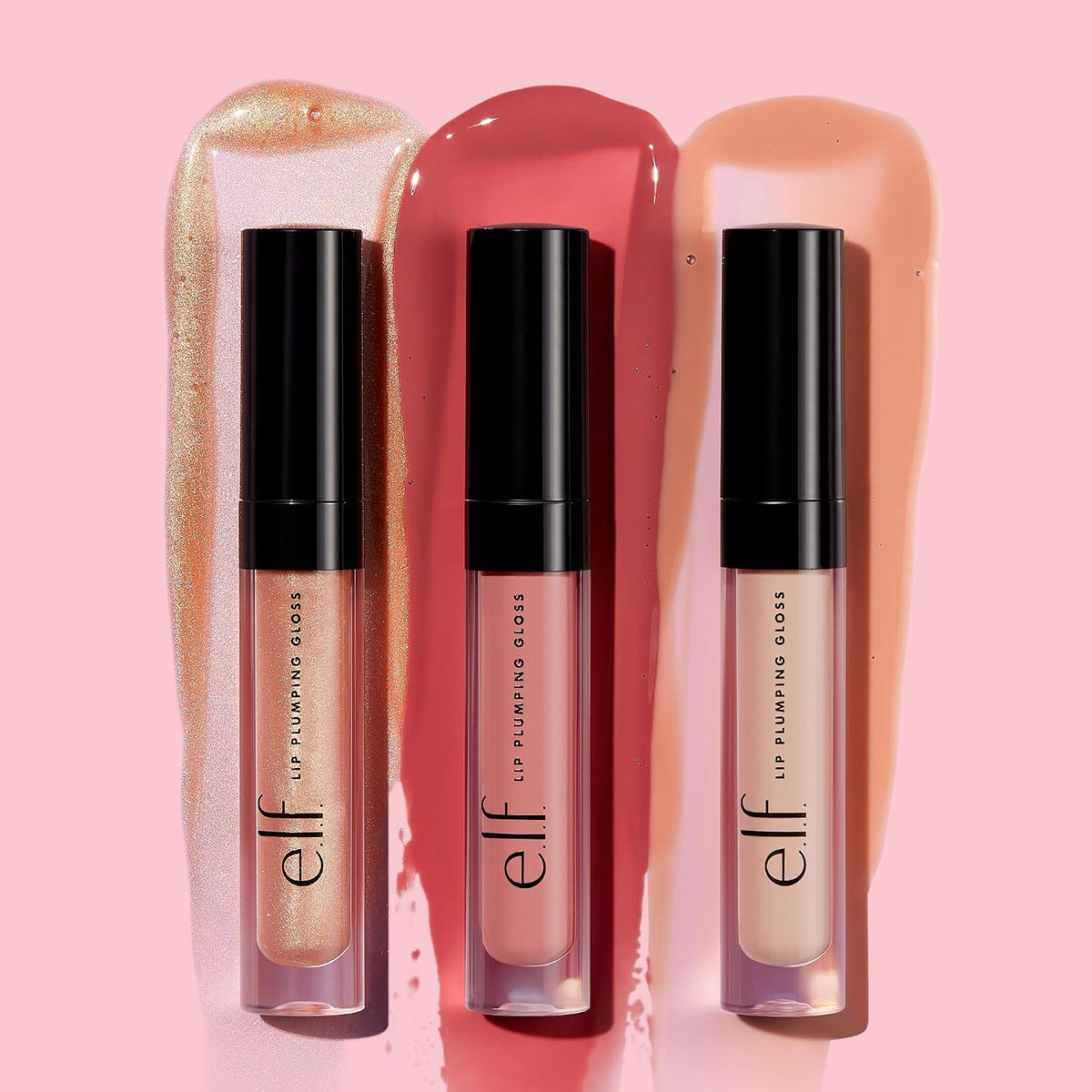 e.l.f. Lip Plumping Gloss. Sparkling Rosé | High-Shine Sheer Color. Hydrates & Creates Fuller Lips With Vitamin E. Vegan & Cruelty-Free. Sparkling Rosé. 0.09 Fl Oz