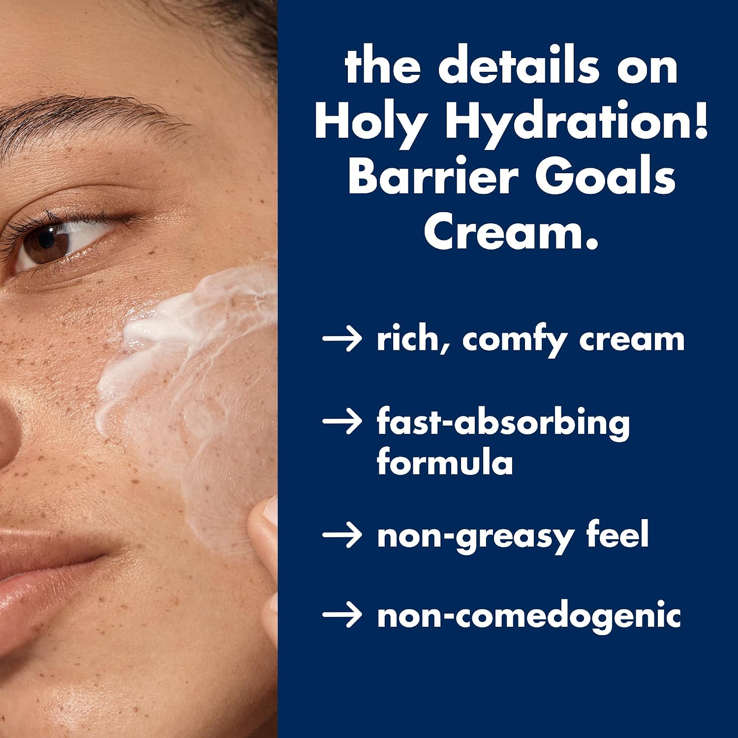 e.l.f. SKIN Holy Hydration! Barrier Goals Cream. Rich Face Moisturizer For Hydrating & Soothing. Helps Visibly Reduce Redness. Vegan & Cruelty-Free