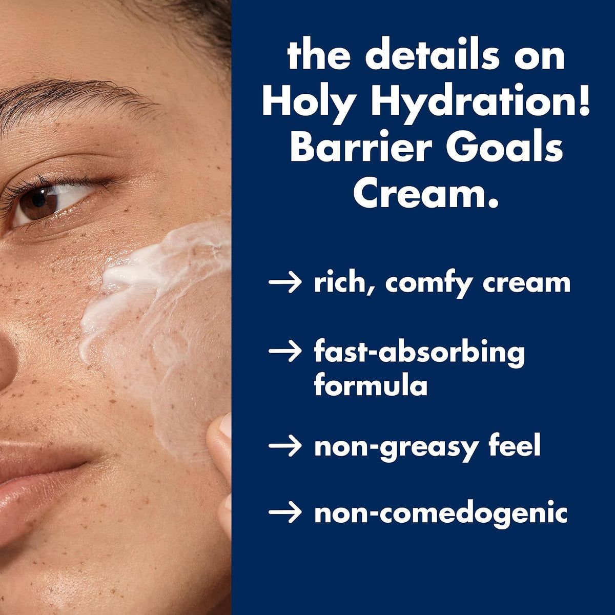 e.l.f. SKIN Holy Hydration! Barrier Goals Cream. Rich Face Moisturizer For Hydrating & Soothing. Helps Visibly Reduce Redness. Vegan & Cruelty-Free