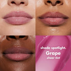 e.l.f. Squeeze Me Lip Balm. Grape | Moisturizing Lip Balm For A Sheer Tint Of Color. Infused With Hyaluronic Acid. Vegan & Cruelty-free