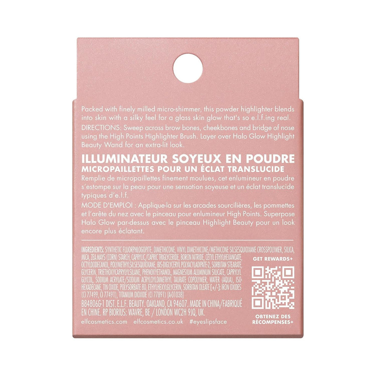 e.l.f. Halo Glow Silky Powder Highlighter. Long-Lasting Luminous Face Finish. Cake-Resistant With Micro-Shimmer. Vegan & Cruelty-Free. Bronzed Baddie