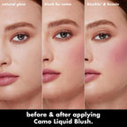 e.l.f. Camo Liquid Blush. Buildable & Blendable. Dusty Rosé | Lightweight Liquid Formula. Long-Lasting Wear. High-Pigment Color. Smooth Application. Buildable. Vegan & Cruelty-Free